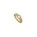 【 Real Gold 】 Light Luxury Chain Full Diamond With Adjustable Opening, Simple Hand Decoration Ring, Couple Matching Ring_ipsvogv.com