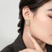 Gold-Plated Copper Square Geometric High-End Versatile For Women Autumn Winter Simple Minimalist Style Elegant Earrings_ipsvogv.com