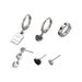 Women’s Jewelry Set Fashion Simple Black College Style Women's Earrings Niche Love Drop Oil Design High End Earrings Versatile Earrings_ipsvogv.com