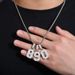 Men's Jewelry S925 Silver Inlaid Moissanite Pendant Solid Digital Pendant Trendy Men And Women Hip Hop Accessories_ipsvogv.com