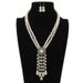 Fashion Personality Pearl Water Drop Pendant Necklace Tassel Double Layer Necklace Jewelry_ipsvogv.com
