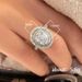 Cao Shi Luxury Full Set Elliptical Heart Eight Arrow Zircon Ring Popular Accessories For Women_ipsvogv.com