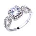 Zircon Jewelry Platinum Plated Handmade Fashion Ring_ipsvogv.com