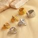 Popular Geometry Wide Face Stainless Personalized Hip Hop Fashion Real Gold Electroplated Titanium Steel Ring For Women_ipsvogv.com