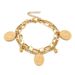 Women's Jewelry Cold Ins Style Fashion Day And Night Moon Sun Oval Pendant Double Chain Stainless Steel Bracelet_ipsvogv.com