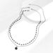 Hot Sales Layered Small Beads Chain with Black Coin Pendant Men Trendy Separable Choker Necklace 2024 Fashion Jewelry Accessories_ipsvogv.com