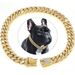 Hip Hop Pet Collar Cuban Dog Chain Full Diamond Necklace Buckle Gold Silver_ipsvogv.com