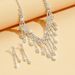Women's Wedding Jewelry Set - Necklace, Earrings & Bracelet For Bride (Bridal Accessories)_ipsvogv.com