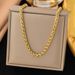 Hot Selling Gold Titanium Plain Simple Temperament Rope Chain Stainless Steel Vacuum Electroplating_ipsvogv.com
