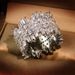 Irregular micro-inlaid with zircon ring European and American luxury women's jewelry ring_ipsvogv.com
