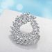 Floral accessories Coat everything with pin buckle embellished luxury atmospheric zircon brooch_ipsvogv.com