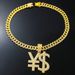 Trendy Diamond Shining Letter Pendant Necklace Hiphop Street Bounce Diamonds New Product_ipsvogv.com