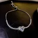 Bangle 2024 New Trendy Sweet Love Zircon For Women Gold Plated Crystal Full Of Rhinestone Bracelet Wedding Jewelry Gift_ipsvogv.com