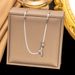 Titanium Choker Neck Snake Bone Small Fresh Titanium Steel Bow Blade Chain Versatile Temperament_ipsvogv.com