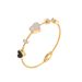 Titanium Steel Bracelet Women's Double Heart Micro Inlaid Zircon Gold Japanese Korean Style New Trend Personalized_ipsvogv.com