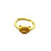 Brass Gold-plated Real Couple Ring, Internet Sand Gold 999 Cerebellar Tiger Ring_ipsvogv.com