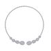 Women's Jewelry Set Fashion Beaded Diamond Studded Teardrop Shaped Necklace Fashionable And Creative Design Full Of Diamonds High Quality Necklace Set_ipsvogv.com