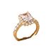 Open Square Diamond Light Luxury For Women With Niche Design, Exquisite And Fashionable Micro Inlaid Zircon Ring Jewelry_ipsvogv.com