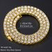 Hip hop tennis men's alloy rhinestone Cuban jewelry simple single row collarbone chain ins style necklace women_ipsvogv.com