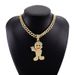 New Style Personality Men's Hip-Hop Alloy Inlaid Diamond Small Character Pendant Cuban Necklace_ipsvogv.com