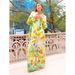 Women's Clothing new printed holiday long sleeved two piece suit INS loose casual trousers suit _ipsvogv.com