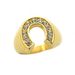 Personality U shaped horseshoe, horseshoe simple ins style stainless steel ring_ipsvogv.com