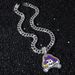 Accessories Men's Versatile Hip-Hop Necklace Fashion Trendy Full Diamond Skull Pirate Pendant_ipsvogv.com