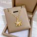 Sea 【 】 Star Pearl Light Luxury Charm Gorgeous Full Diamond Necklace Women's Versatile Clavicle Titanium Steel Chain 【 】_ipsvogv.com