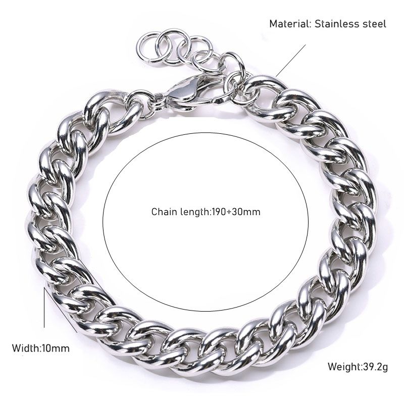 Men's Jewelry Titanium Steel Plated K Real Gold Color Preserving Bracelet Female Jewelry Trend Light Luxury Niche Stainless Steel Male Jewelry_ipsvogv.com