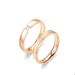 Japanese And Korean Simplified Titanium Frosted Stainless Steel Couple Zircon Pair Ring New Jewelry_ipsvogv.com