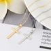 Women's Jewelry Copper Cross Simple Necklace Pendant Fashionable Temperament Retro High End Sense All Match Clavicle Chain_ipsvogv.com