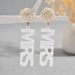 Japanese Korean niche fresh and sweet college style women's versatile acrylic design, English letter earrings, earrings_ipsvogv.com