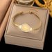 Unisex Jewelry Fashion Temperament High-end Cold Style Round Geometric Portrait Coin Teardrop-shaped Gold-plated Titanium Steel Pendant Earrings_ipsvogv.com