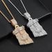 Men's Jewelry Hip Hop Full Diamond T Square Zircon Statue Pendant High End Personality Jewelry Necklace Men's Pendant_ipsvogv.com