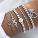Hot Selling Accessories, Cute Elephant Inlaid Diamond Plum Blossom Eight Character Multiple Love Tassels, 5-piece Set_ipsvogv.com