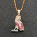 Pendants & Charms Owl Pendant Personality Animal Creative Full Zircon Color Hip Hop Necklace_ipsvogv.com