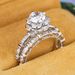 Sanjie 2025 New With Diamond And Zircon Jewelry, Ms. Mo Sangshi Handheld Flower Pair Ring_ipsvogv.com