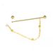 Men's Jewelry Gold Ball One Line Spiral Buckle Pinhole Collar Shirt Collar Pins Shirt_ipsvogv.com