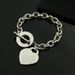 Women's Jewelry Fashion Love Stainless Steel Bracelet Peach Heart Shaped Letter Rose Gold Bracelet T Shaped Titanium Steel Bracelet_ipsvogv.com