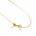 Bow Choker Necklace - Flat Snake Chain Collar (Adjustable Minimalist Gift Box Included)_ipsvogv.com