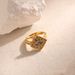 Titanium Steel Demon Eye Square Necklace Ring Set Stainless Steel Gold Diamond Zircon Niche Jewelry_ipsvogv.com