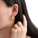 Unisex Fashion Retro Hollow Basket Shape Copper Plated Real Gold Light Luxury Niche High End Earrings For Women_ipsvogv.com