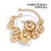 Size Glossy Round Splicing Grinding Chain Bracelet Necklace Women's 2025 Spring Fashion Personality Niche Design Travel Photography Jewelry_ipsvogv.com