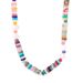Summer Leisure Vacation Style, Colorful Natural Stone Cut Agate Freshwater Pearl Bead Design, Titanium Steel Necklace_ipsvogv.com
