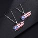 stainless steel oil drop Puerto Rico heart map pendant necklace hot selling men and women jewelry_ipsvogv.com