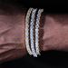 Men's Jewelry Spring Buckle Single Row Diamond Tennis Chain Zircon Bracelet Trendy Brand Hip Hop Men's Bracelet Accessories_ipsvogv.com