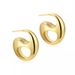 Women's Jewelry Hollow Earrings Light Luxury High End Design Gold Plated Earrings_ipsvogv.com