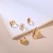New Hollow Simple Patterned Joint Ring, Flower Leaf 5-piece Set Of And Rings_ipsvogv.com