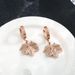 Titanium steel earrings with three-dimensional double-sided leaves, maple leaves, natural and minimalist style, timeless_ipsvogv.com
