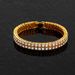 Hip Hop Double Row 9MM Tennis Chain Fashionable Simple Men's And Women's Necklace Accessories Rap Street Dance Same_ipsvogv.com